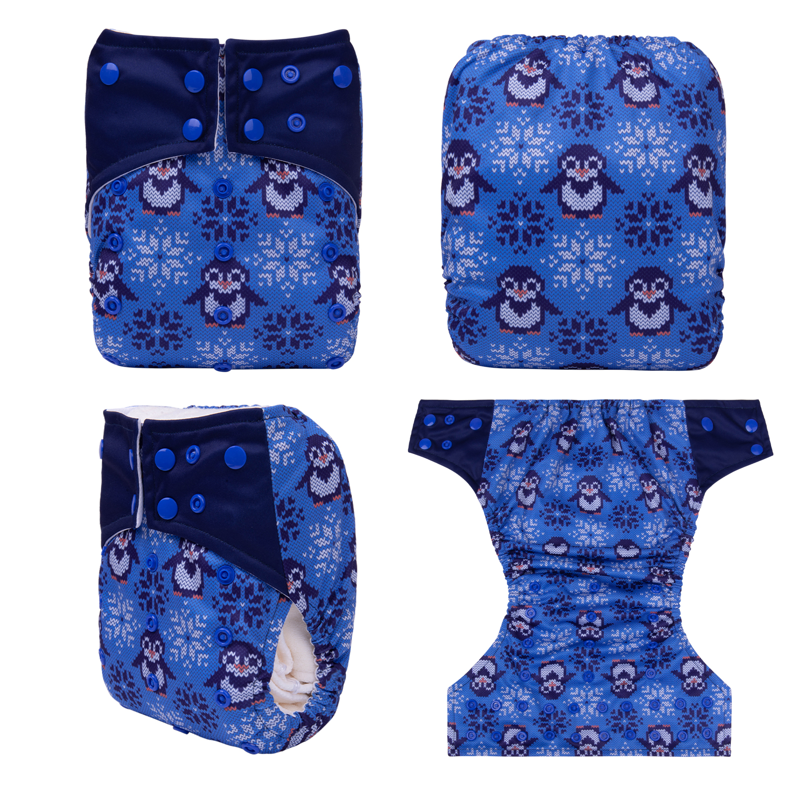 AWJ Lining Cloth Diaper with Square Ears (Penguin, WJD03A)