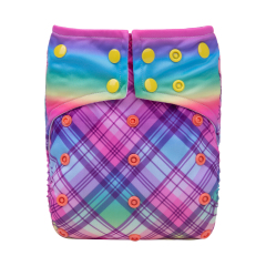 AWJ Diaper with Mesh Lining Printed Diaper-Rainbow(WJ01A)