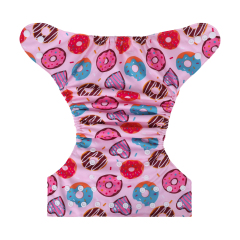 ALVABABY One Size Print Pocket Cloth Diaper- Donut(H414A)