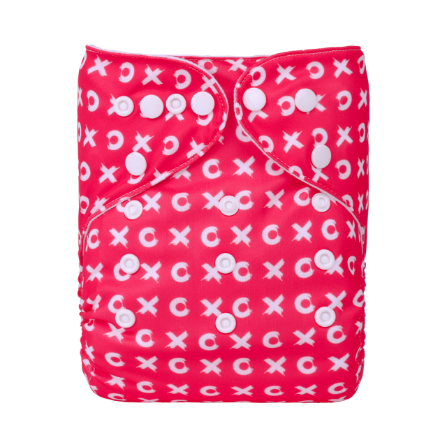 ALVABABY One Size Print Pocket Cloth Diaper- (H411A)