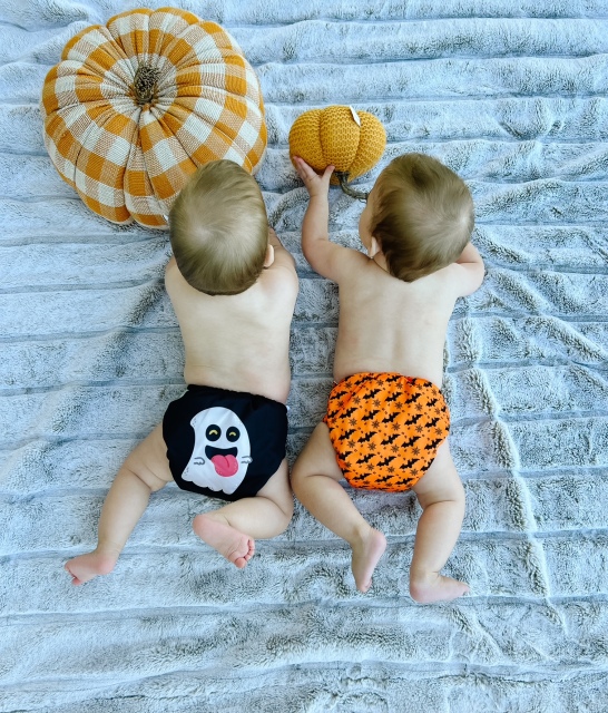 ALVABABY Halloween One Size Positioning Printed Cloth Diaper -(QD65A)