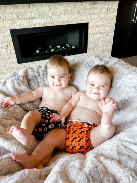 ALVABABY Halloween One Size  Printed Cloth Diaper -bat(Q79A)