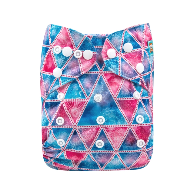 ALVABABY One Size Print Pocket Cloth Diaper -(YX31A)