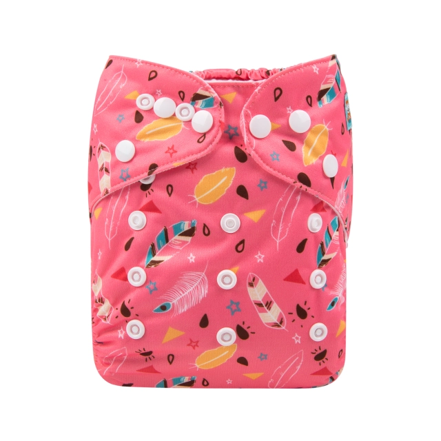 ALVABABY One Size Print Pocket Cloth Diaper -(YX31A)
