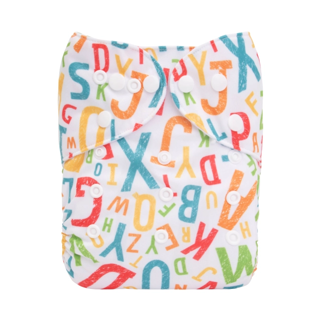 ALVABABY One Size Print Pocket Cloth Diaper- (H421A)