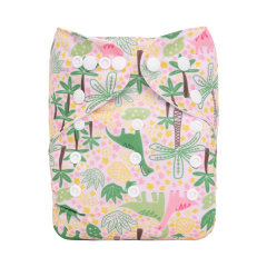 ALVABABY One Size Print Pocket Cloth Diaper- (H417A)