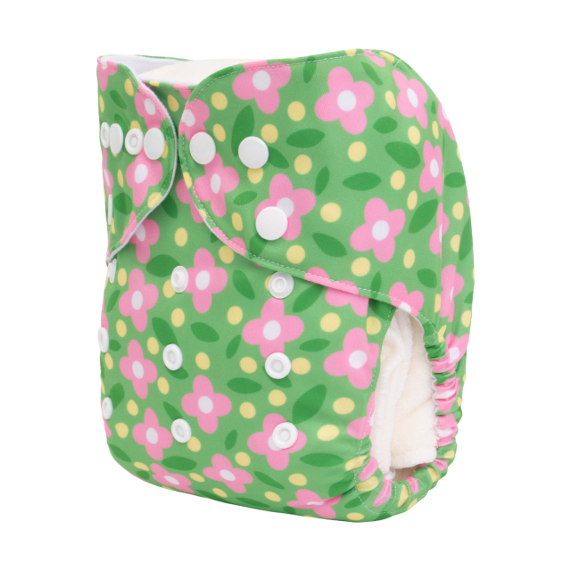 ALVABABY One Size Print Pocket Cloth Diaper- (H420A)