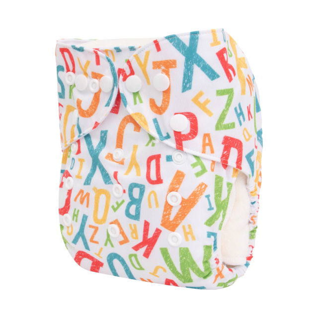 ALVABABY One Size Print Pocket Cloth Diaper- (H421A)