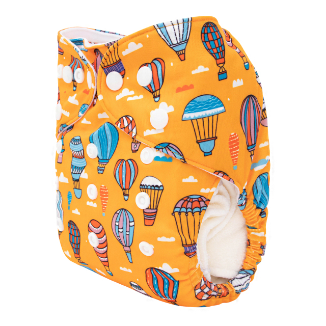 ALVABABY One Size Positioning Printed Cloth Diaper-(YDP167A)