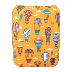 ALVABABY One Size Positioning Printed Cloth Diaper-Hot air balloon(YDP167A)
