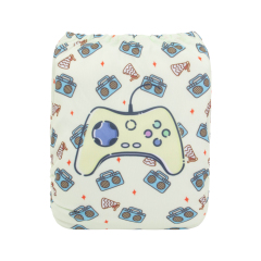 ALVABABY One Size Positioning Printed Cloth Diaper-Bird(YDP171A)