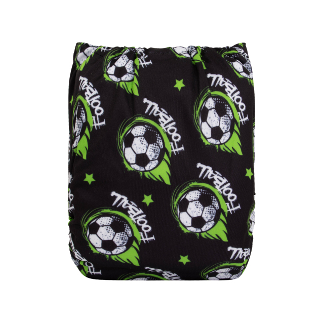 ALVABABY One Size Print Pocket Cloth Diaper-Football(H426A)