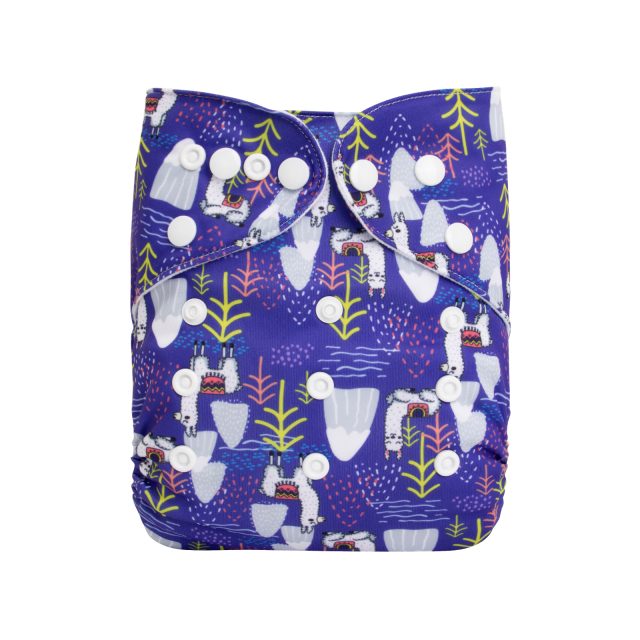 ALVABABY One Size Print Pocket Cloth Diaper-(H428A)