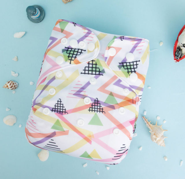 ALVABABY One Size Print Pocket Cloth Diaper-(H427A)