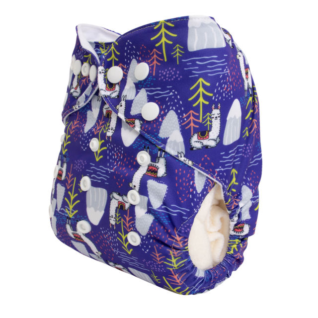 ALVABABY One Size Print Pocket Cloth Diaper-(H428A)