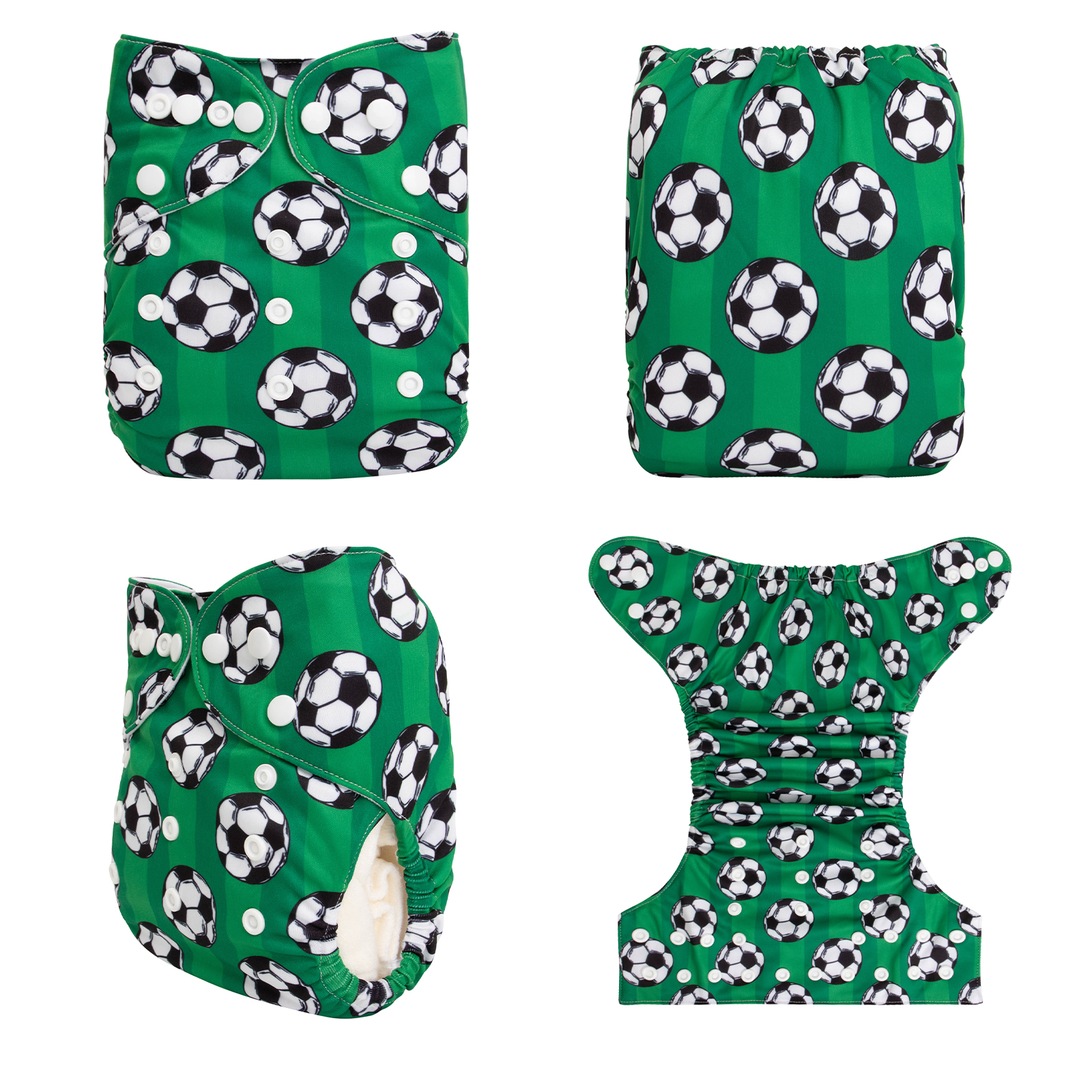 ALVABABY Print Cloth Diaper - One Size Adjustable Washable & Reusable Diaper for Babies and Toddlers  (Football, H423A)