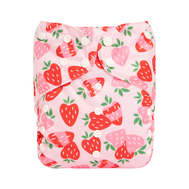 ALVABABY Big Size Pocket Cloth Diaper - Strawberry(ZH037A)