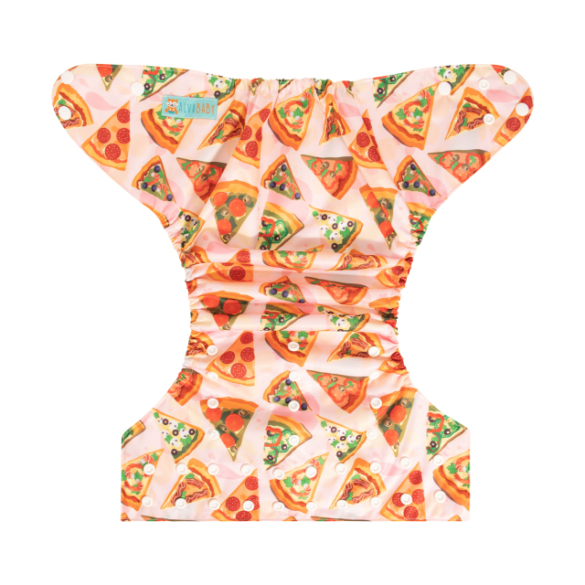 ALVABABY Big Size Pocket Cloth Diaper - Pizza(ZH086A)