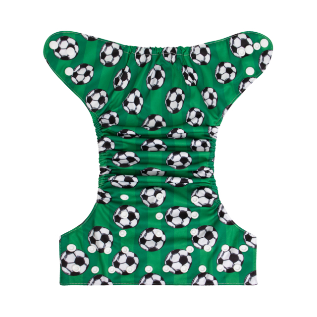 ALVABABY One Size Print Pocket Cloth Diaper-Football (H423A)