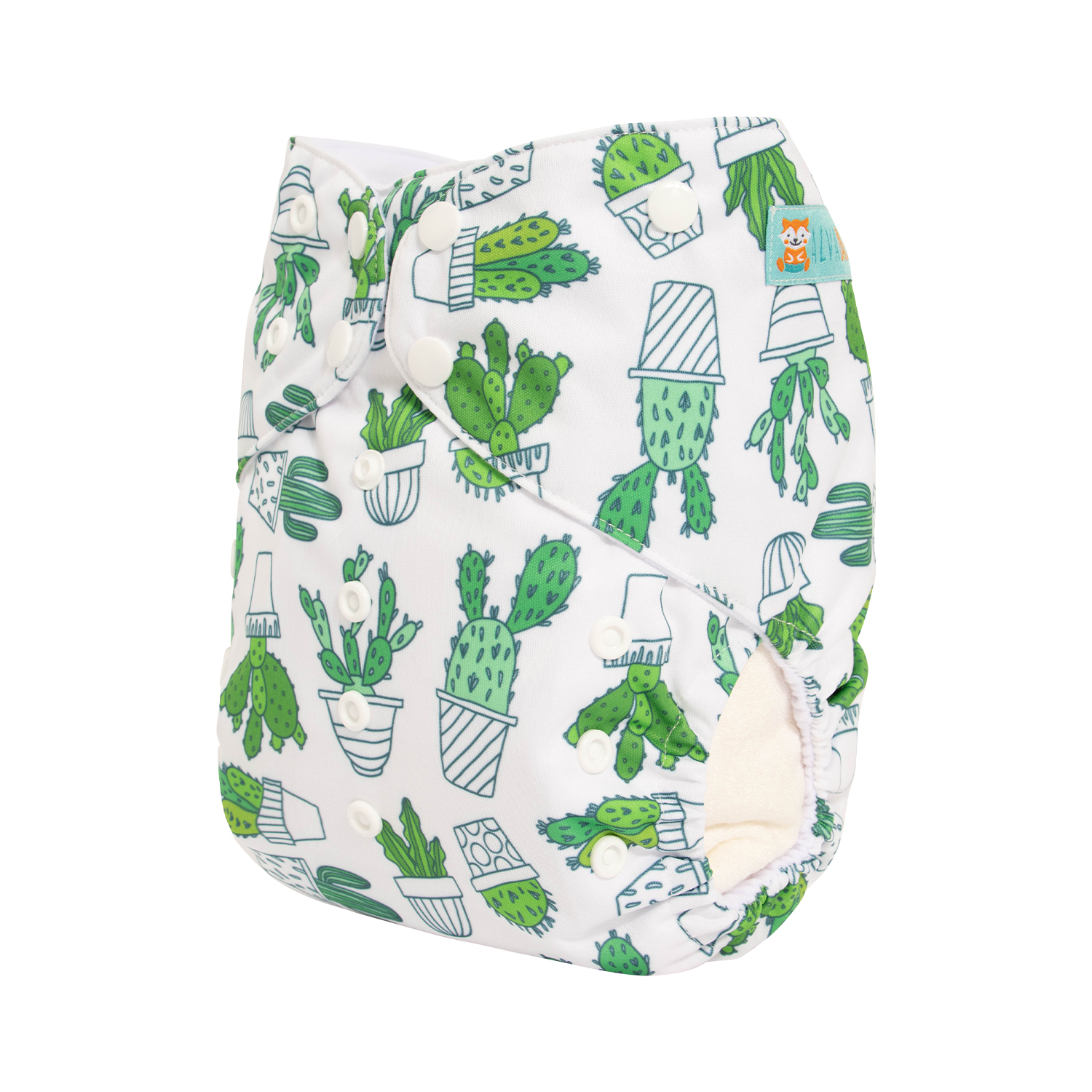 ALVABABY Big Size Cloth Diaper | Adjustable & Leakproof (Cactus, ZH134A)