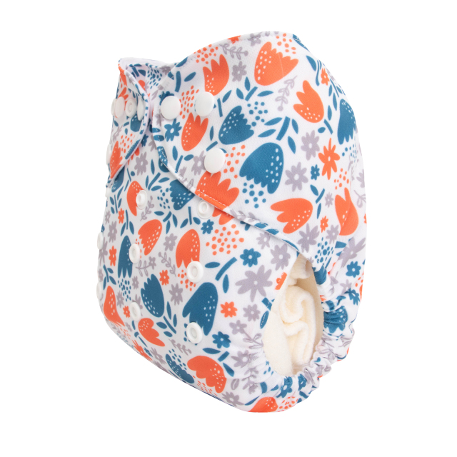 ALVABABY One Size Print Pocket Cloth Diaper-(H425A)