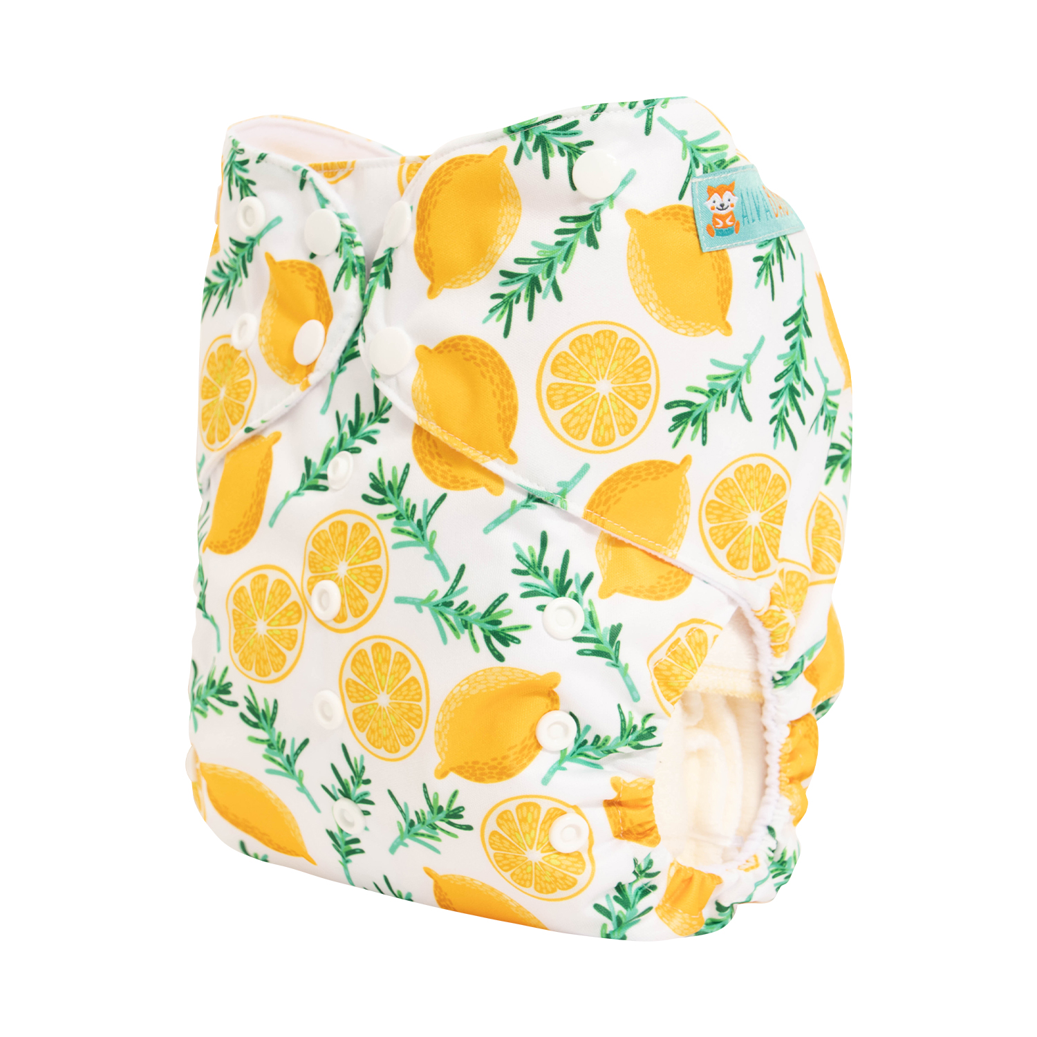 ALVABABY Big Size Cloth Diaper | Adjustable & Leakproof (Lemon, ZH179A)