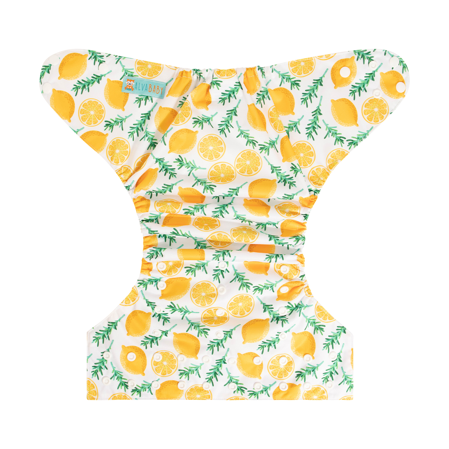 ALVABABY Big Size Cloth Diaper | Adjustable & Leakproof (Lemon, ZH179A)