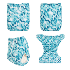 ALVABABY One Size Print Pocket Cloth Diaper-(H424A)