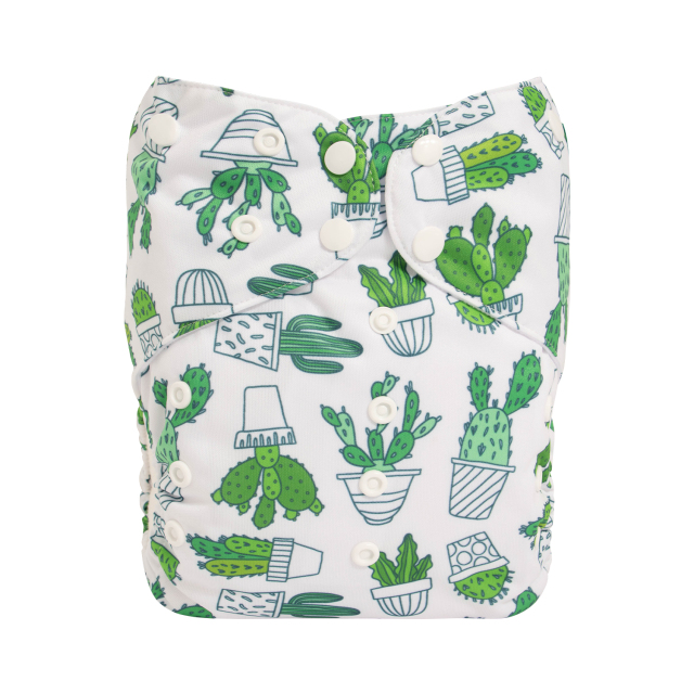 ALVABABY Big Size Pocket Cloth Diaper - Cactus(ZH134A)