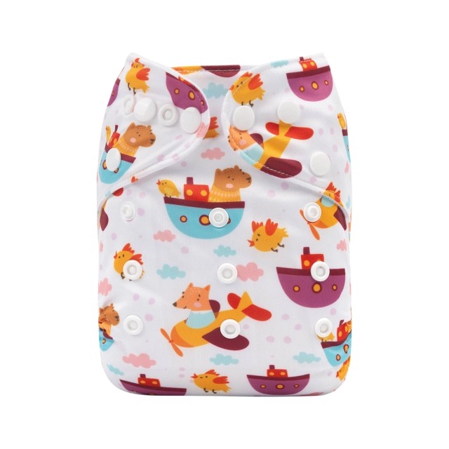 ALVABABY  One Size  Printed Cloth Diaper