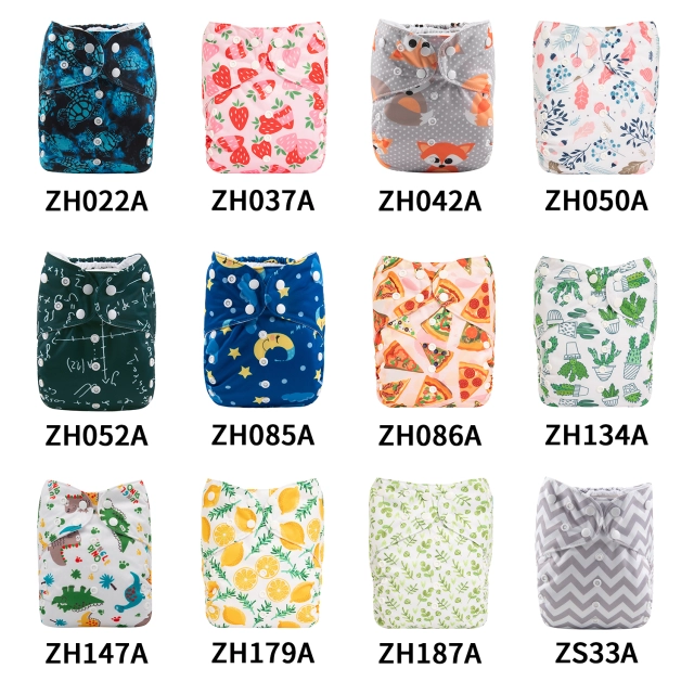 ALVABABY Big Size  Printed Pocket Diaper