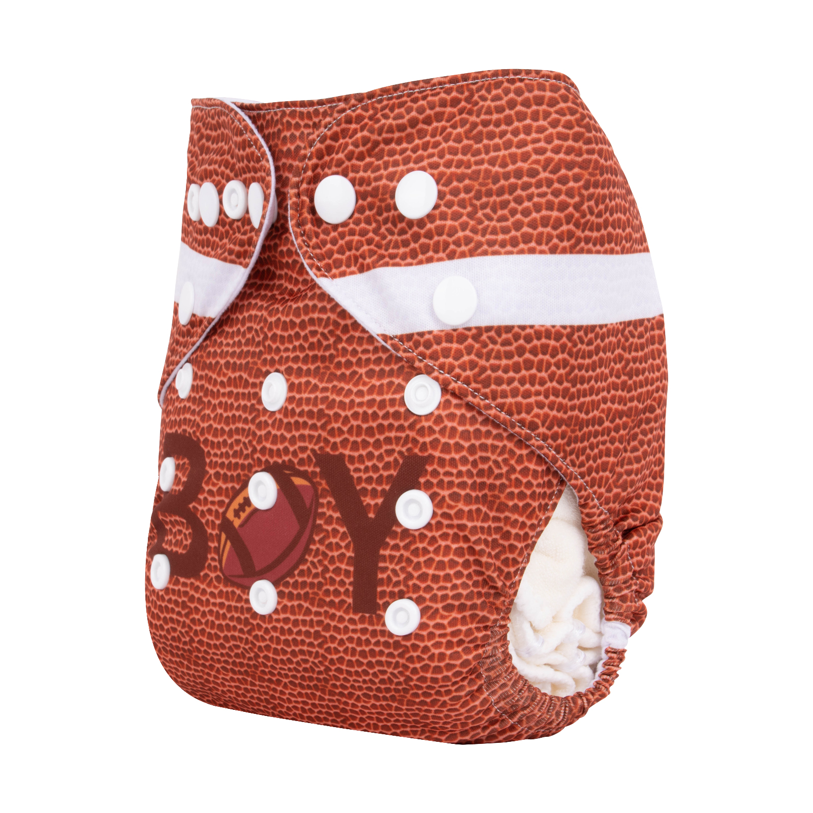 ALVABABY Positioning Cloth Diaper - One Size Adjustable Washable & Reusable Diaper for Babies and Toddlers (Rugby, YDP178A)