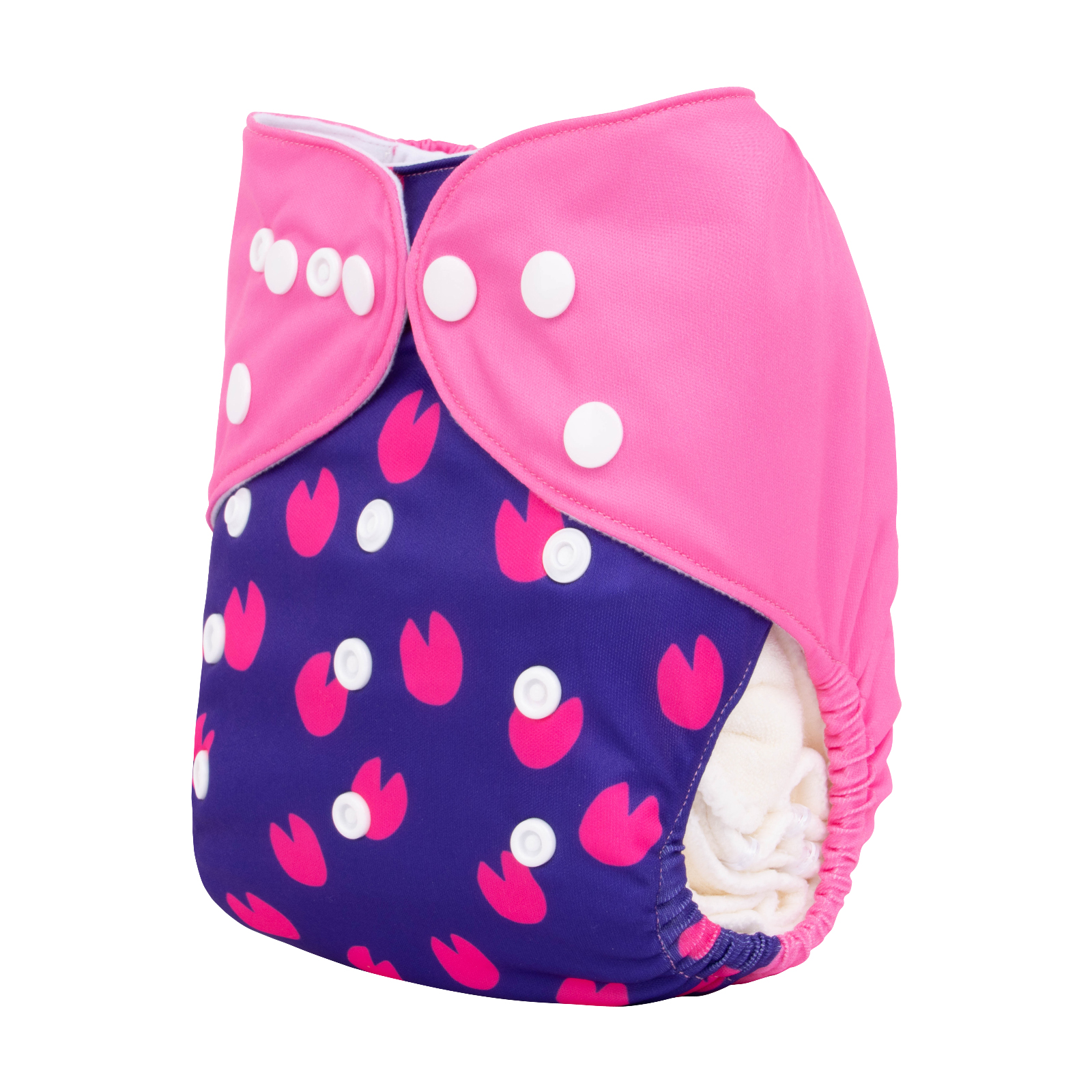 ALVABABY Positioning Cloth Diaper - One Size Adjustable Washable & Reusable Diaper for Babies and Toddlers (Pig, YDP177A)