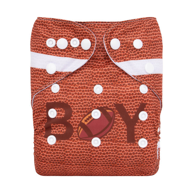 ALVABABY One Size Positioning Printed Cloth Diaper-Boy(YDP178A)