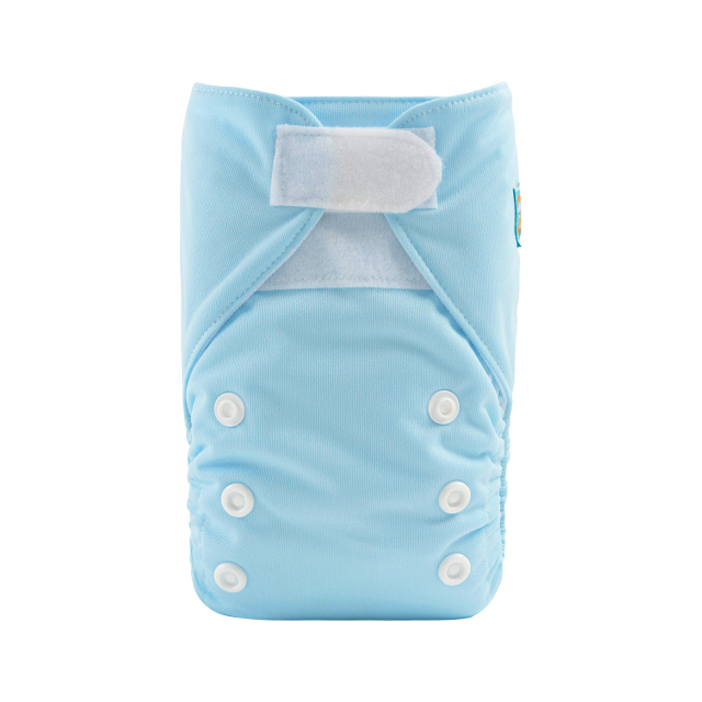 ALVABABY Newborn Velcro Pocket Diaper Hook&Loop Cloth Diaper-with microfiber insert