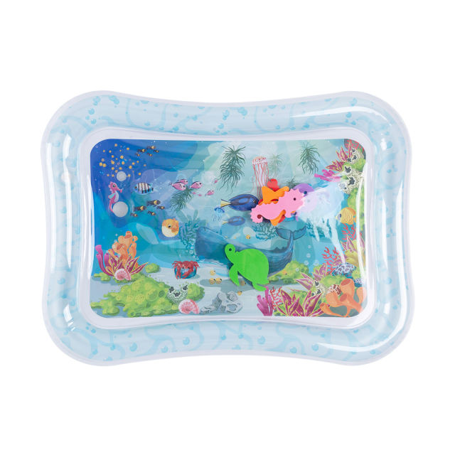 (Facebook live)Tummy Time Baby Water Mat/ Inflatable Baby Water Play Mat for Infants and Toddlers Baby Toys