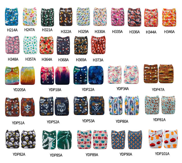 (Multi-packs) 10PCS One Size Regular Discount Print/Position Diapers