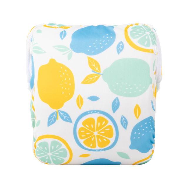 ALVABABY One Size Printed Swim Diaper- Lemon  (SW115A)