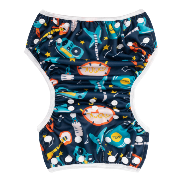 ALVABABY One Size Printed Swim Diaper-   (SW113A)