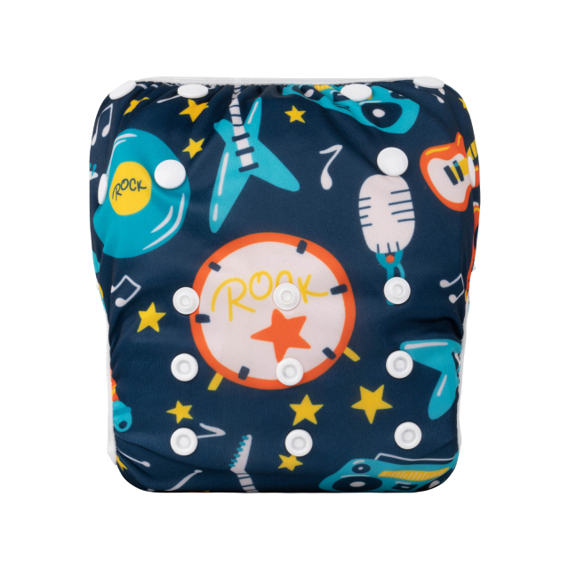 ALVABABY One Size Printed Swim Diaper-   (SW113A)