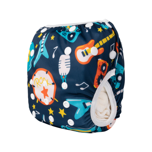 ALVABABY One Size Printed Swim Diaper-   (SW113A)