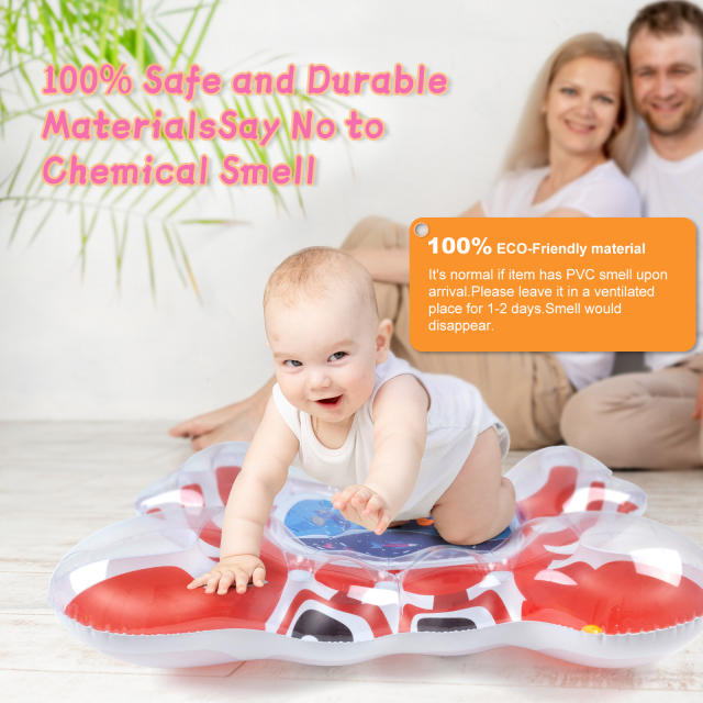 ALVABABAY Crab Inflatable Water Mat Baby Water Play Mat for Infants and Toddlers Baby Toys-WPZ01