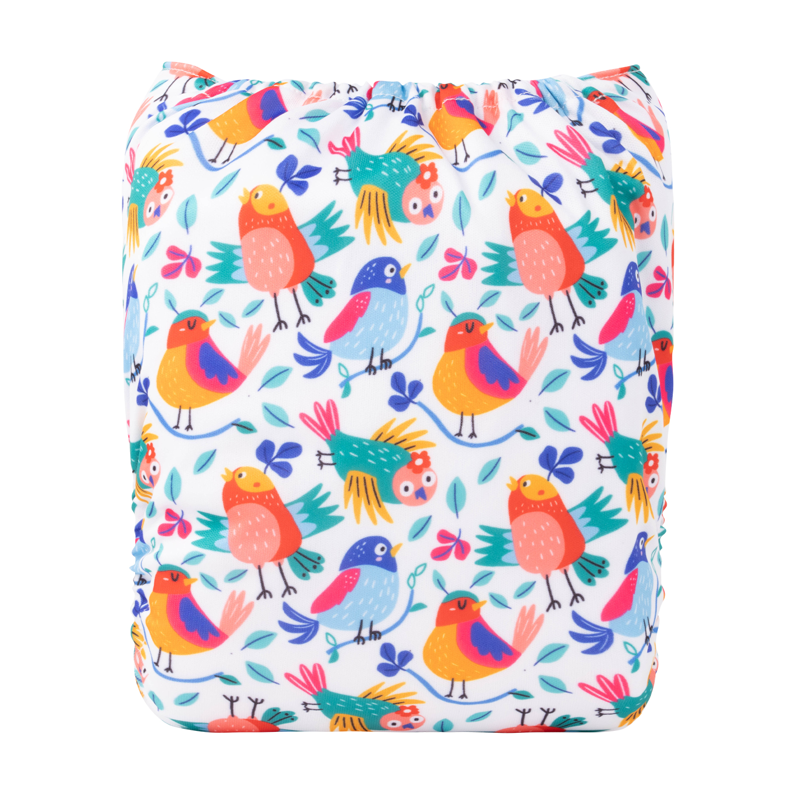 ALVABABY Positioning Cloth Diaper - One Size Adjustable Washable & Reusable Diaper for Babies and Toddlers (Birds, YDP184A)