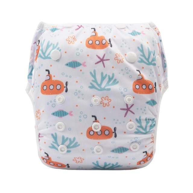 (SuperAds-停用) ALVABABY One Size Printed Swim Diaper