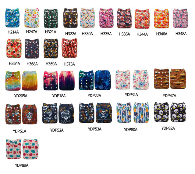 (Multi-packs) 10PCS One Size Regular Discount Print/Position Diapers