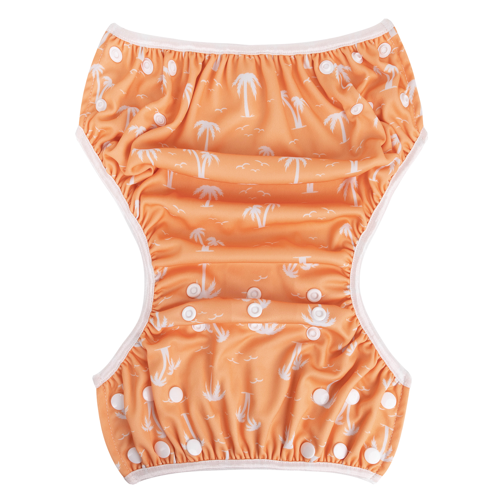 ALVABABY Reusable Swim Diaper - Adjustable Large Size Swimwear for Infants & Toddlers (Coconut tree, ZSWD-BS07A)