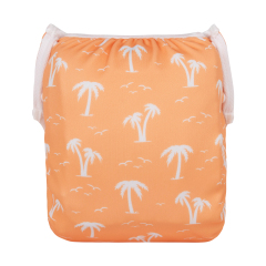 ALVABABY Big Size Swim Diaper Printed Reusable Baby Swim Diaper Large Size- Coconut tree(ZSWD-BS07A)