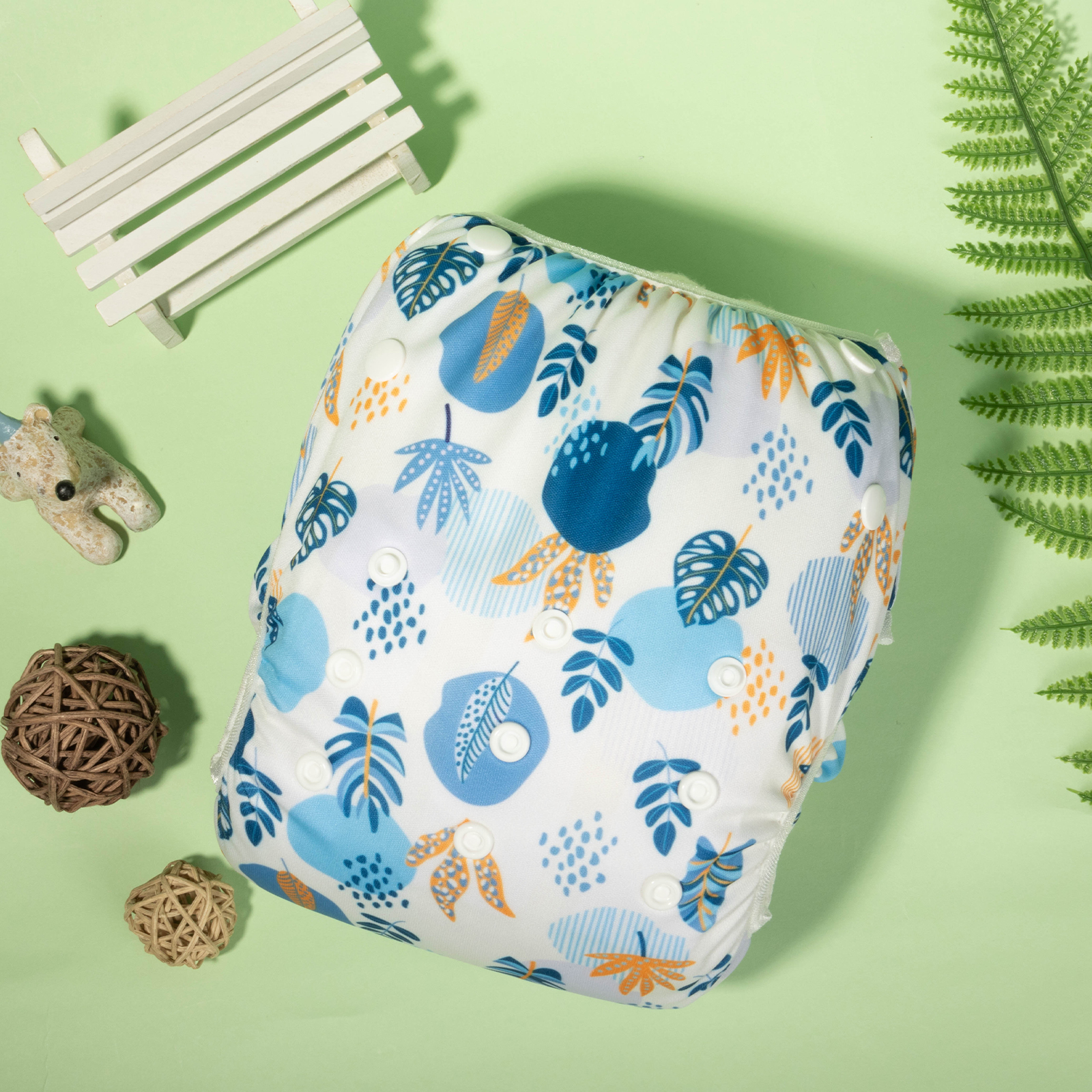 ALVABABY Reusable Swim Diaper - Adjustable Large Size Swimwear for Infants & Toddlers (ZSW-BS06A)