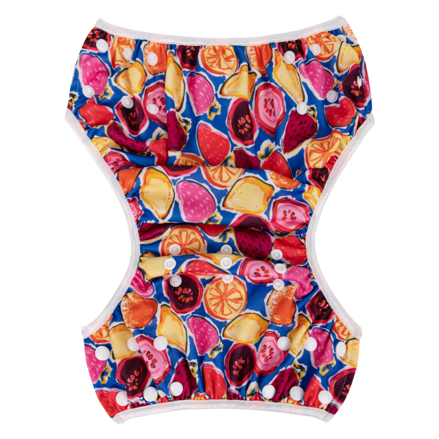 ALVABABY Big Size Printed Swim Diaper-Fruits (ZSW-BS05A)