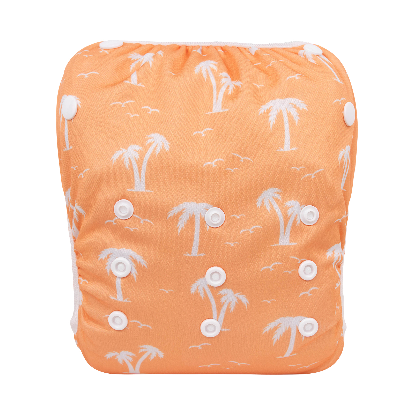 ALVABABY Reusable Swim Diaper - Adjustable Large Size Swimwear for Infants & Toddlers (Coconut tree, ZSWD-BS07A)